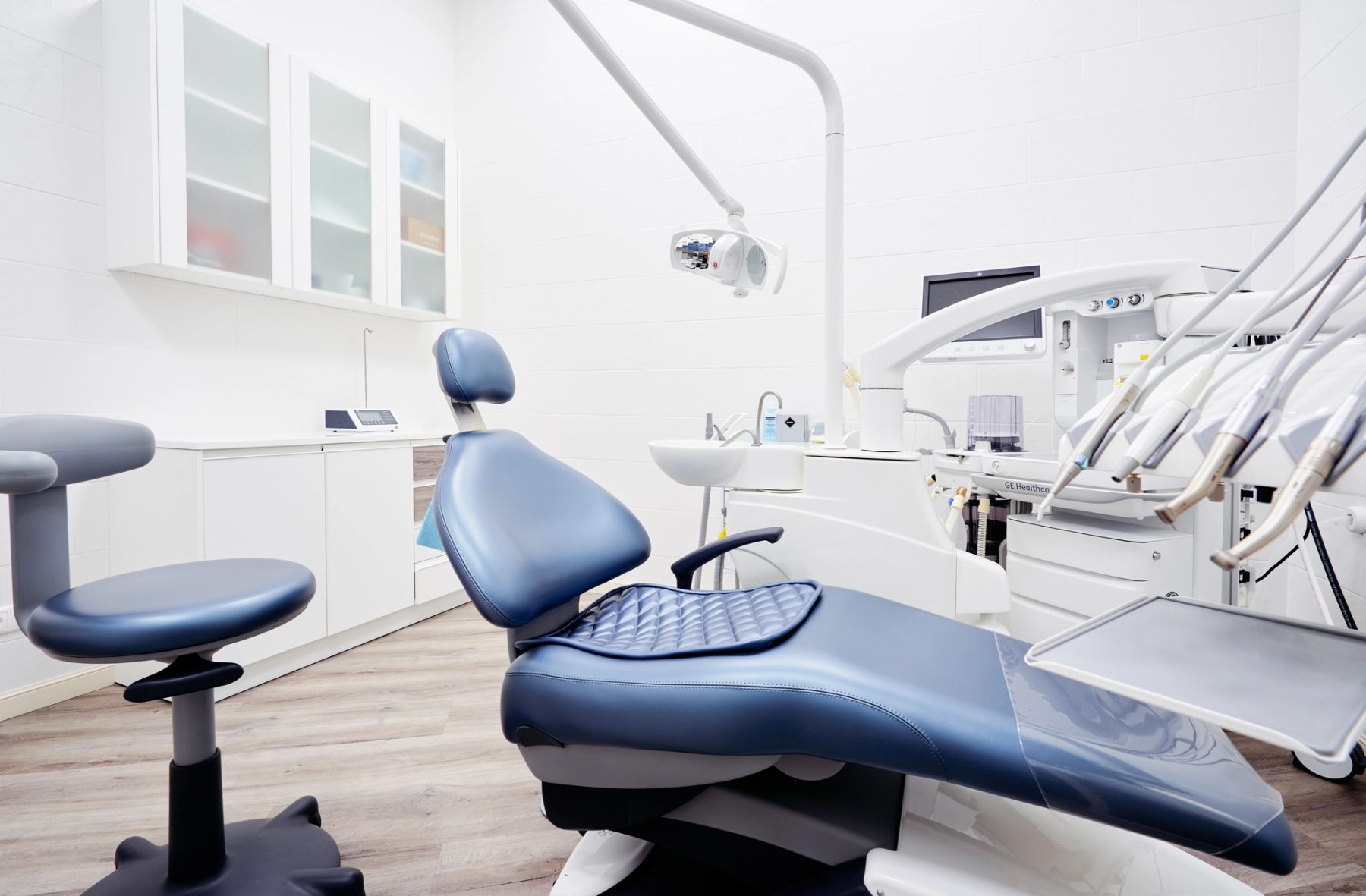 Modern treatment room inside Harmony Dental Studio